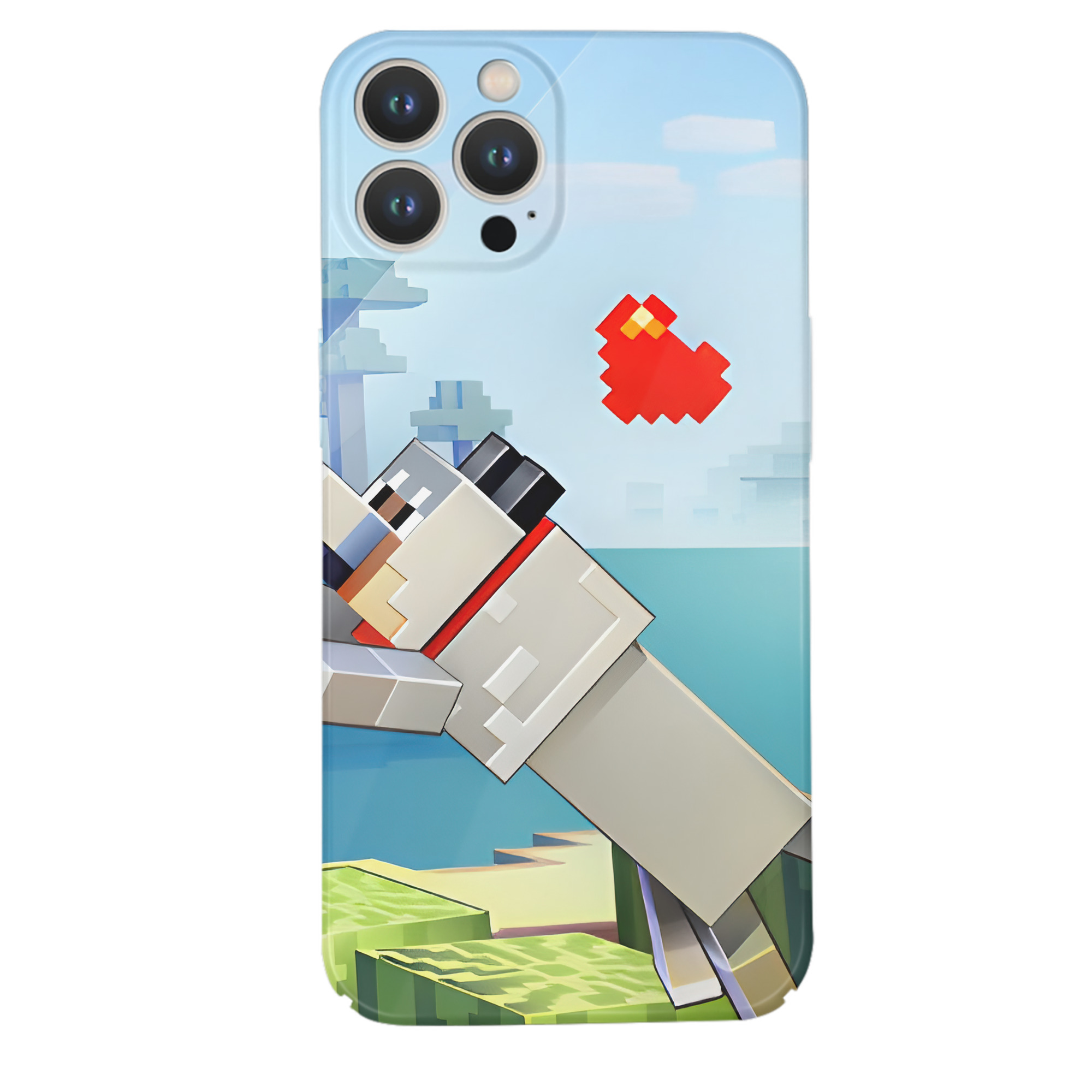 （画像用） マインクラフト ブロックの世界 Minecraft MC Block world 【iPhone 14シリーズ対応】ハードケース
